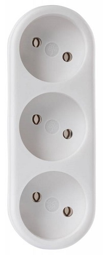 Разветвитель сетевой Buro BU-PS3-W 3 розетки, белый (пакет ПЭ)
