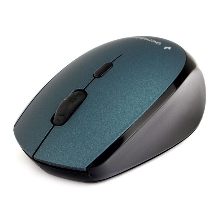   Xcom-Shop Мышь Wireless Gembird MUSW-354-B синий, бесш.клик, soft touch, 3кн.+колесо-кнопка, 2400DPI, 2,4ГГц