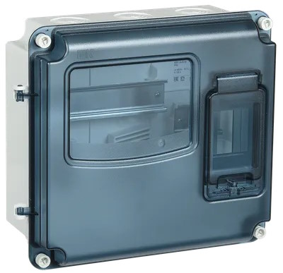 Корпус IEK MSP1-N-03-55 ЩУРн-П 1/3 Krepta 5 IP66 PC пластик.