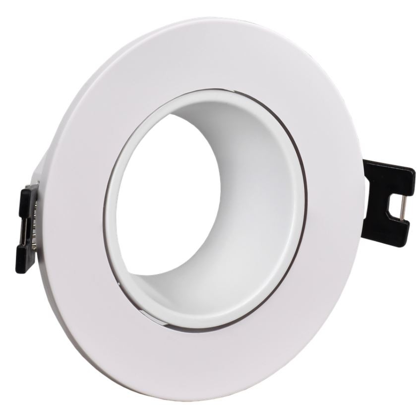 Светильник точечный IEK LT-UVB0-4104-GU05-1-K01 4104 встраиваемый MR16 круг пластик белый