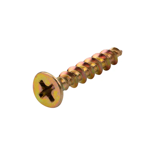 Саморез KRANZ 1503-4125-1 оконный острый, 4.1х25, желтый цинк, (12000 шт.)