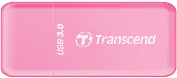  Карт-ридер внешний Transcend TS-RDF5R USB3.0 ридер для карт памяти SDHC/MicroSDHC Transcend RDF5 розовый