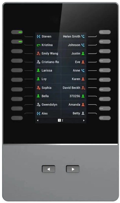 IP Телефоны Модуль Grandstream GBX20  расширения для моделей GRP2615 и GXV3350. Каждый модуль оснащён цветным ЖК дисплеем, 20-ю функциональными клавишами и 2-мя к