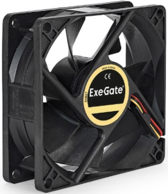 Вентилятор для корпуса Exegate EX295206RUS 80x80x25 мм, 2800rpm, 40.2CFM, 28dBA, 2-pin
