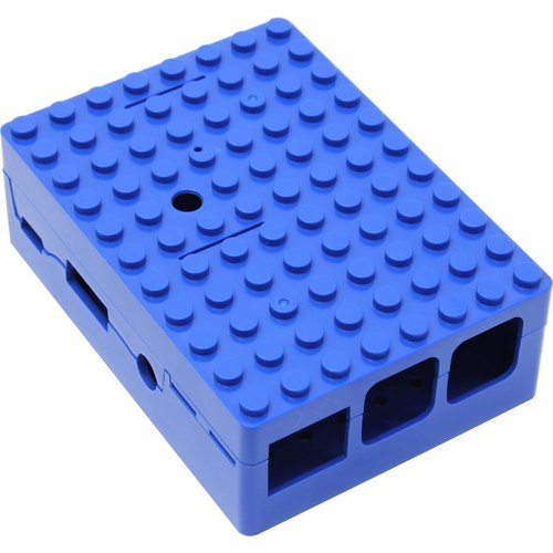  Корпус ACD RA184 blue ABS Plastic Building Block case for Raspberry Pi 3 B