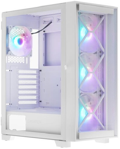 Корпус ATX Montech AIR 1000 PREMIUM WHITE без БП, боковая панель из закленного стекла, USB 2.0, 2*USB 3.2, audio