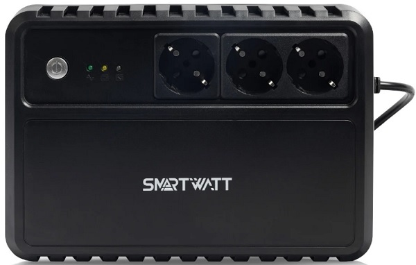 Источник бесперебойного питания SmartWatt Safe 600VA 3703020260003 360Вт черный
