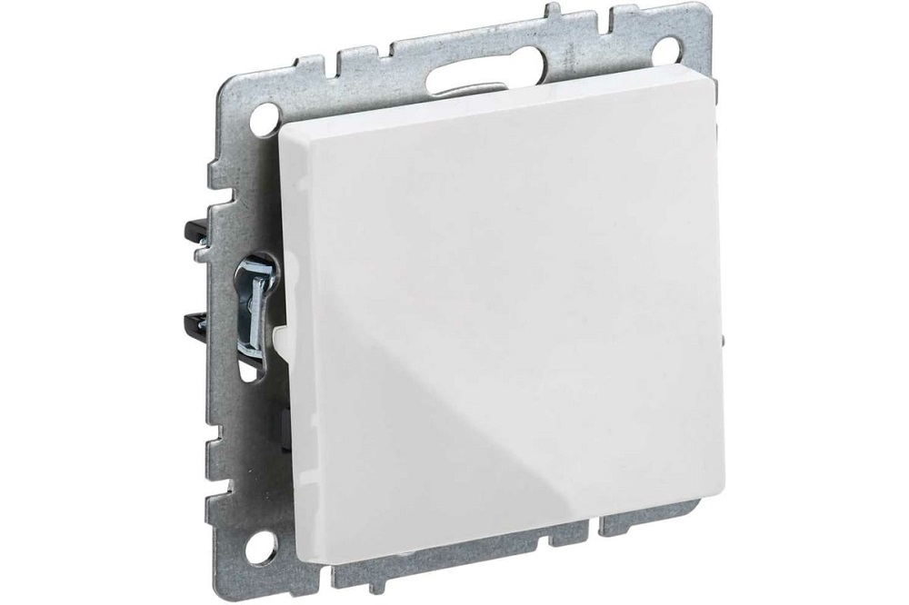 Выключатель IEK BR-V10-0-10-K01 1-кл. СП BRITE ВС10-1-0-БрБ 10А белый