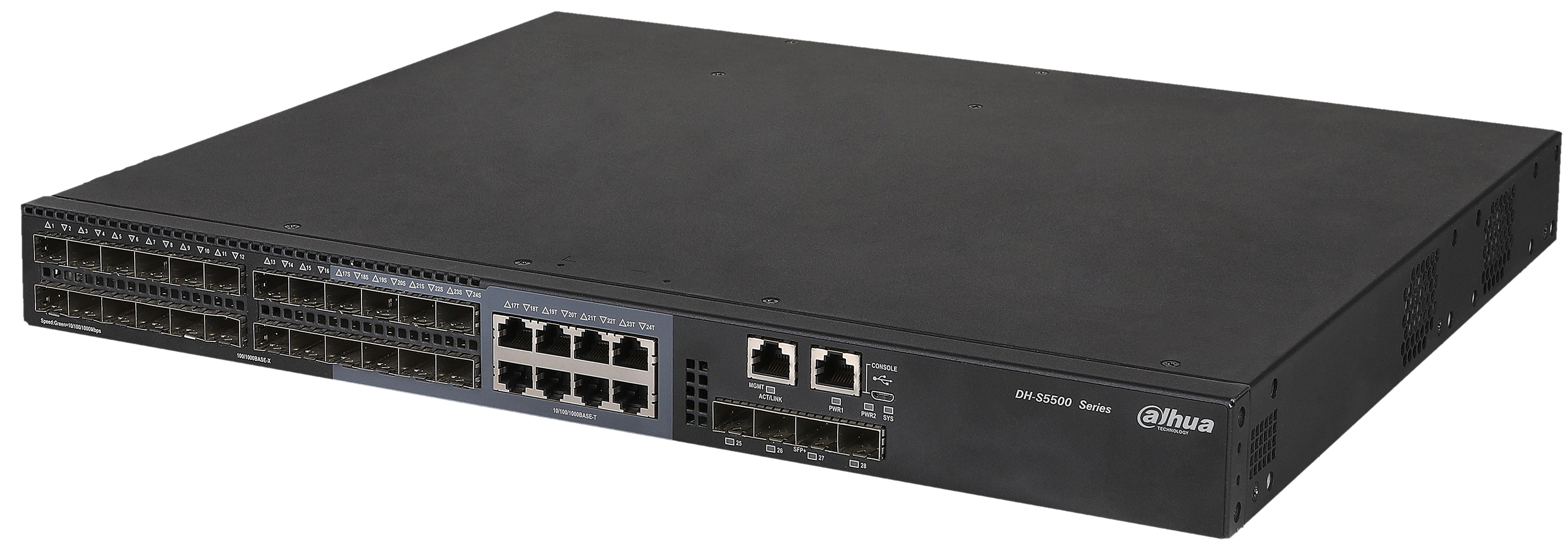 Коммутатор управляемый Dahua DH-S5500-24GF4XF-E 28-портовый, уровень L2+