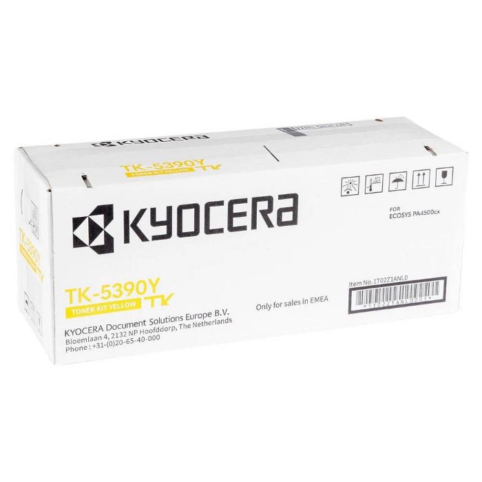 Тонер-картридж Kyocera TK-5390Y 1T02Z1ANL0 желтый для ECOSYS PA4500cx , 13 000 стр.
