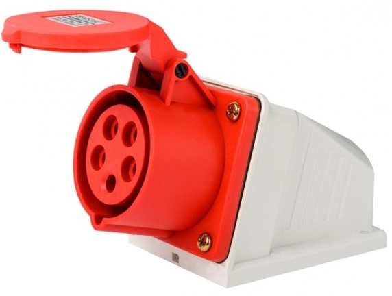 Розетка DEKraft 26194DEK стационарная 3Р+РЕ+N 16А 380В IP44 РС-103