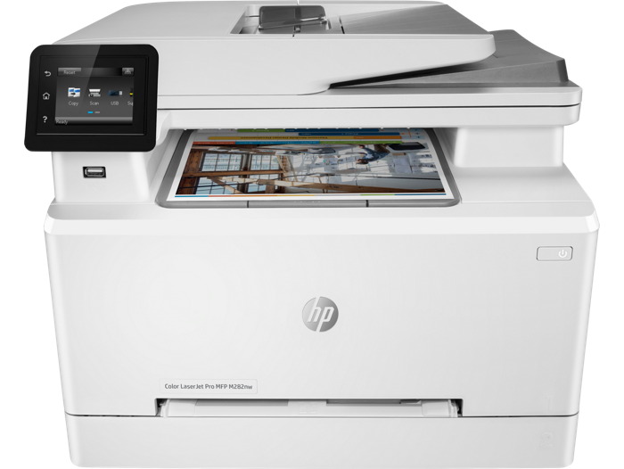 Лазерное цветное МФУ HP Color LaserJet Pro M282nw 7KW72A A4, 21ppm, ADF50, USB/LAN/Wi-Fi, 256Mb, 2tray 250+1