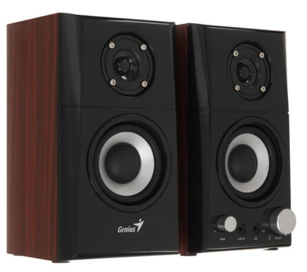  Xcom-Shop Акустическая система Genius SP-HF500A II 31730032400 bluetooth, 16 W, 100–240 V, color: wood