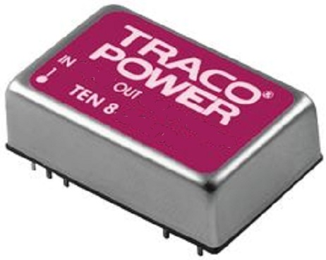 Преобразователь DC-DC модульный TRACO POWER TEN 8-2410WI Монтаж: на плату, DIP24; P вых: 8 Вт; #: 1; U вх: 9...36 В; Выход: 3.3 В; Возможности: ДУ
