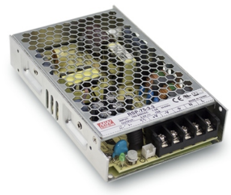 Преобразователь AC-DC сетевой Mean Well RSP-75-12 источник питания 12В с диапазоном входных напряжений 85-264 В, мощность 75,6Вт