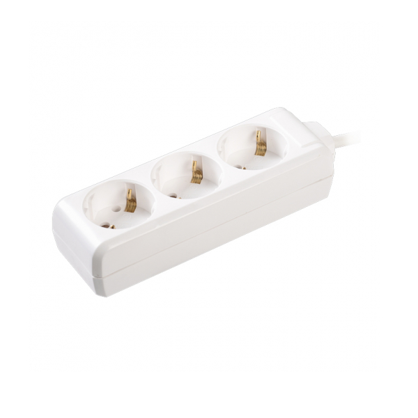 Удлинитель IEK WYP10-16-03-03-Z-N 3х3м с заземл. 16А IP20 У03 2P+PE 250В 3х1