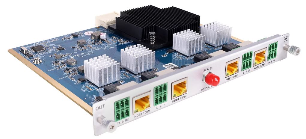 Карта INTREND ITMCO4-HDBT3A выходная карта 4 HDBaseT, 3840x2160/60 (4:4:4), деэмбедирование звука, RS-232