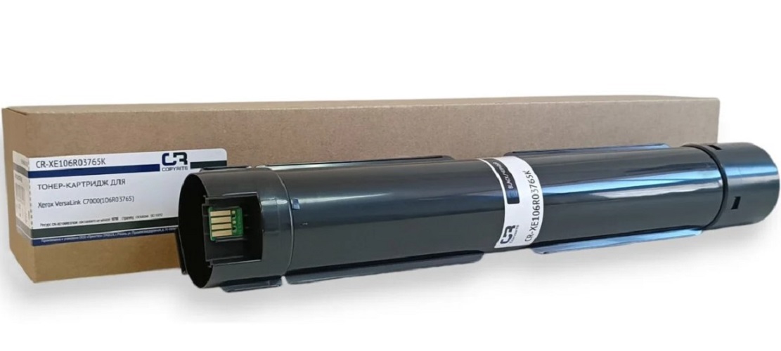 Тонер-картридж CopyRite CR-XE106R03765K для Xerox VersaLink C7000, 10700стр, black