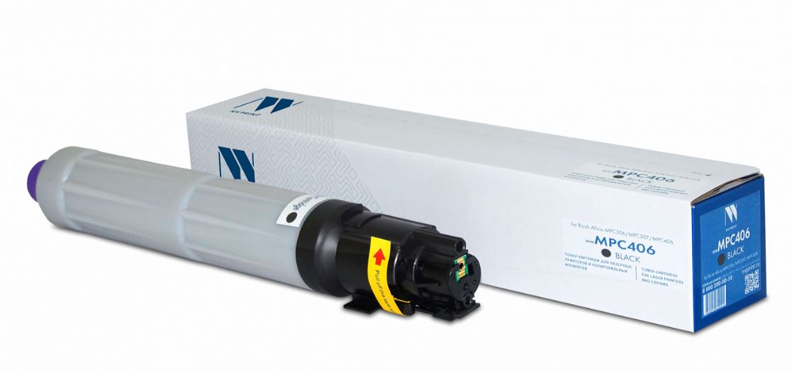 Ricoh совместимые картриджи NVP  Xcom-Shop Картридж NVP NV-MPC406Bk для Ricoh Aficio-MPC306/MPC307/MPC406 (17000k), black