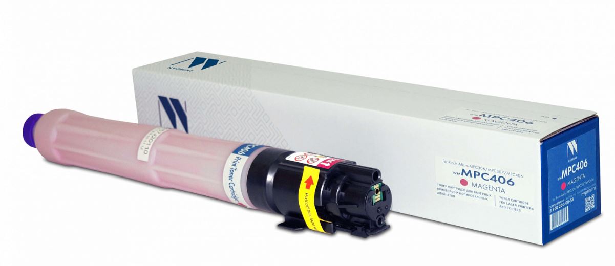 Ricoh совместимые картриджи NVP  Xcom-Shop Картридж NVP NV-MPC406M для Ricoh Aficio-MPC306/MPC307/MPC406 (6000k), magenta