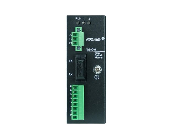 Конвертер промышленный Kyland KOM200 302110061 1 100Base-FX single mode fiber port, FC connector, 1310nm, 40km, 1 RS485 serial port, 2 RS232 serial po