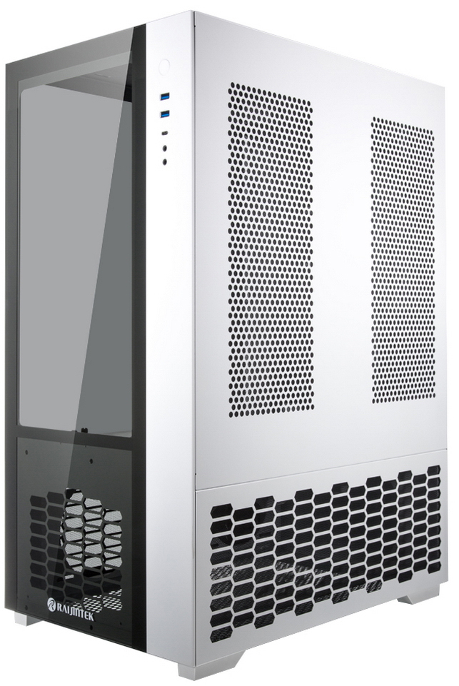 Корпус ATX Raijintek PAEAN PREMIUM 0R20B00209 белый, без БП, боковая панель из закаленного стекла, USB Type-C, 2*USB 3.0, audio