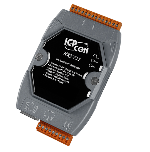Преобразователь ICP DAS HRT-711 Modbus TCP to HART Gateway (RoHS)