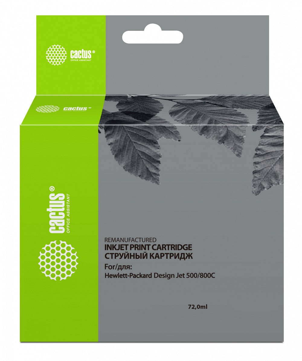 Картридж Cactus CS-C4912 № 82 (пурпурный) для принтеров HP Design Jet 500/800C
