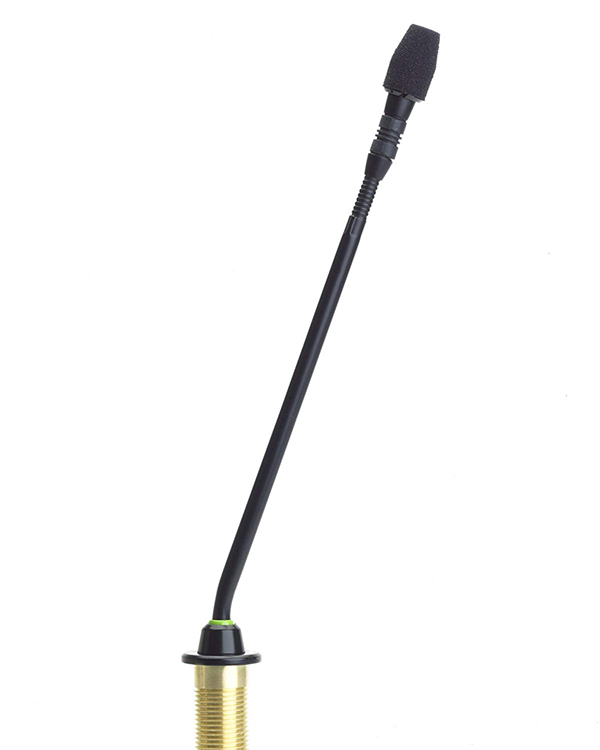 Микрофон Shure MX410R/N корпус без капсюля на гусиной шее, 25,4 см, световое кольцо индикации, врезной предусилитель
