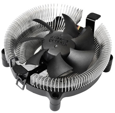 Кулер PCCooler E80 S775/115X/AM2/2+/AM3/3+/AM4/FM1/FM2/754/939/940 (TDP 65W, вент-р 75мм, 2200RPM, 22dBa, 29.61 CFM) Retail Color Box