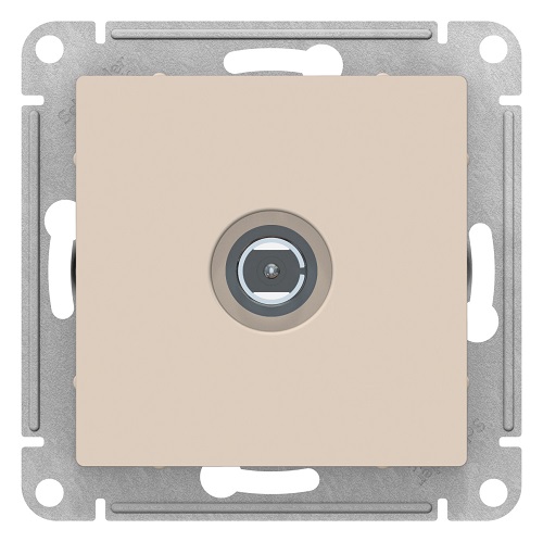 Розетка Schneider Electric ATN000293 AtlasDesign, TV антенна, коннектор, механизм, бежевая