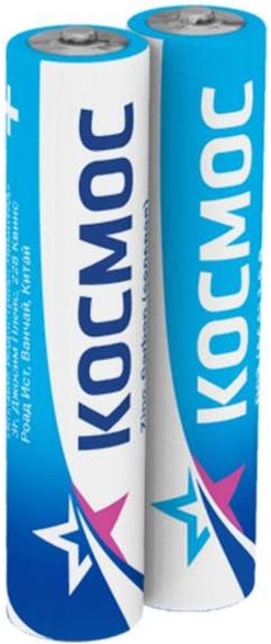 Батарейка Космос KOCR03 солевые, 2 шт, ААА (LR03, R03, UM4)