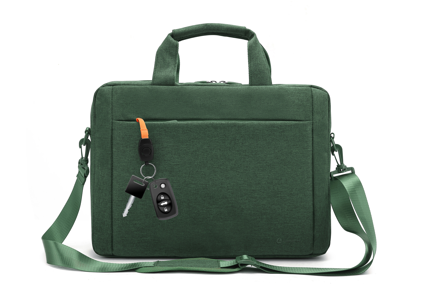 от 15 до 16 Сумка для ноутбука Lamark L225 Green 15.6, полиэстер, зеленая