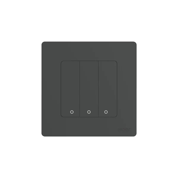  Выключатель Moes ZS-SR-EU3-GY-MS (трехклавишный) ZigBee Smart Switch серый