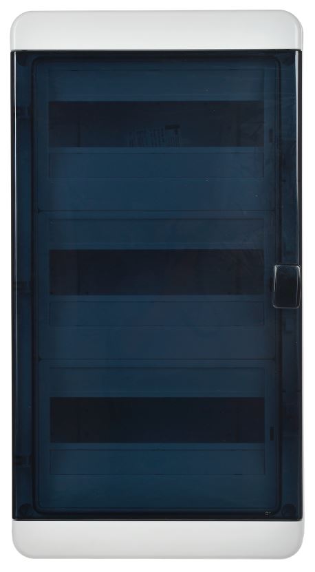 Бокс IEK TF5-KP72-N-36-65-K03-K02 TEKFOR пластиковый КМПн-36 IP65 черная прозрачная дверь
