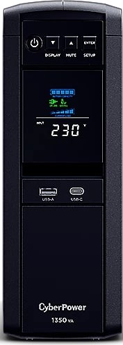   Xcom-Shop Источник бесперебойного питания CyberPower CP1350EPFCLCD line-Interactive 1350VA/810W USB/RS-232/RJ11/45/USB/SNMPslot charger A/С (6 EURO)