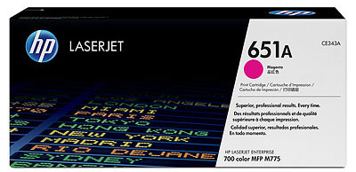 Картридж HP 651A CE343A для LaserJet 700 Color MFP 775 , пурпурный