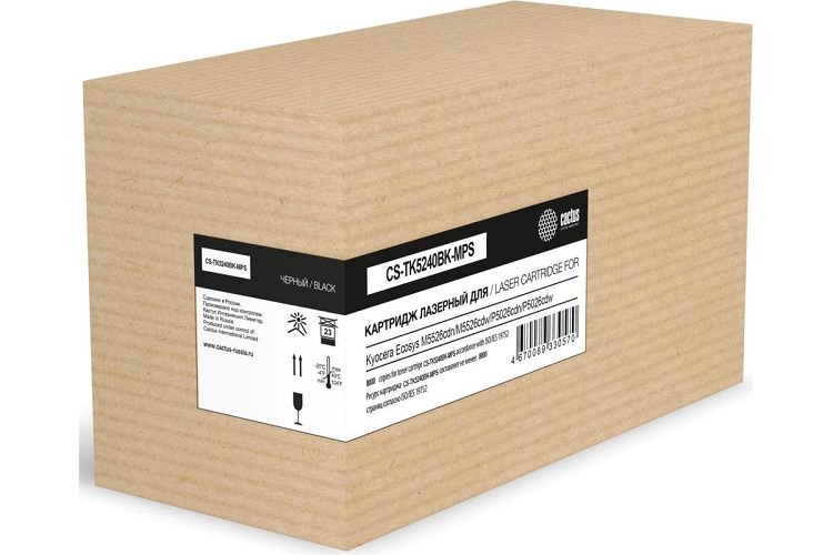Картридж Cactus CS-TK5240BK-MPS лазерный черный (8000стр.) для Kyocera Ecosys M5526cdn/M5526cdw/P5026cdn/P5026cdw