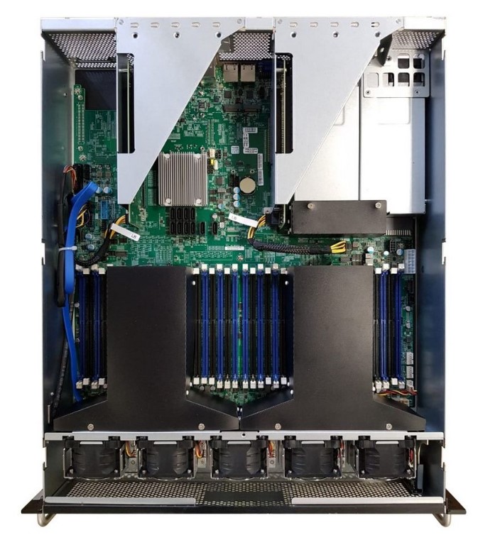 Серверная платформа 2U AIC BP201-LX (2*LGA3647, 24*DDR4 (2666), 2*2,5, 4*PCIe, 2*M.2, 800W 80+ Platinum, 2*USB 3.2, D-sub)