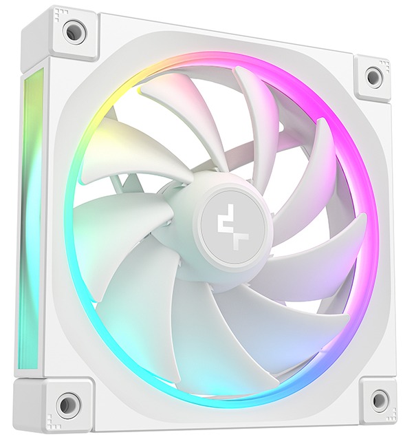 Вентилятор для корпуса Deepcool FL12 WH 120mm, ARGB, 500-2150rpm, 55CFM, 32dBA, белый, color BOX