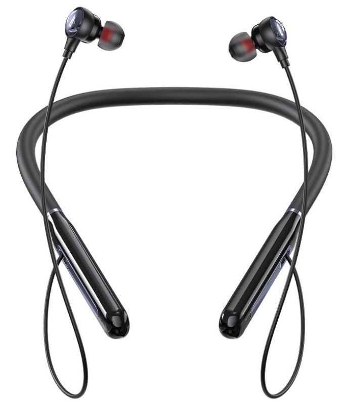 Наушники беспроводные ACEFAST N5 с шейным ободом Neck Hanging Wireless Earphones. Цвет: черный