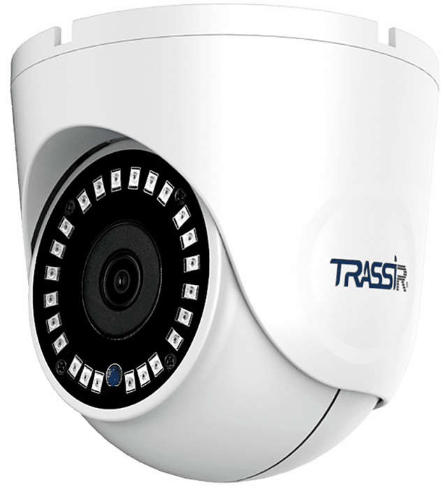 Видеокамера IP TRASSIR TR-D8121IR2 v6 2.8 уличная 2Мп с ИК-подсветкой. 1/2.7 CMOS, объектив 2.8 мм, поддержка кодека H.265+, real WDR (120dB), 3D-DNR