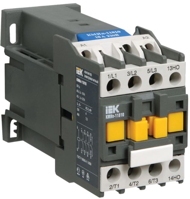 Контактор IEK KMD21-025-220-10 КМИп-22510 25А 220В/АС3 1NO