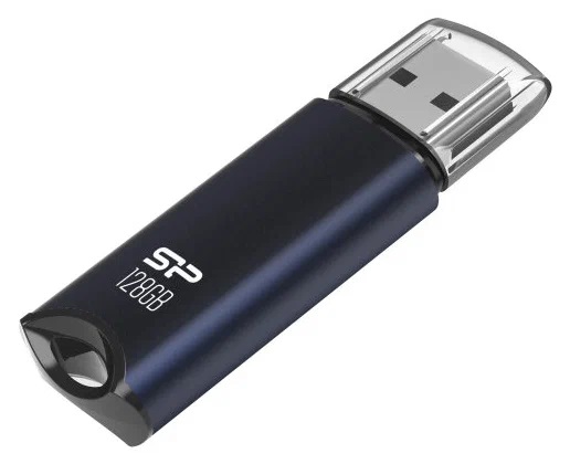 Накопитель USB 3.0 128GB Silicon Power Marvel M02 синий