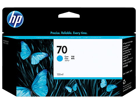 Картридж HP C9452A №70 голубой , ёмкость 130 мл, для плоттера Z2100