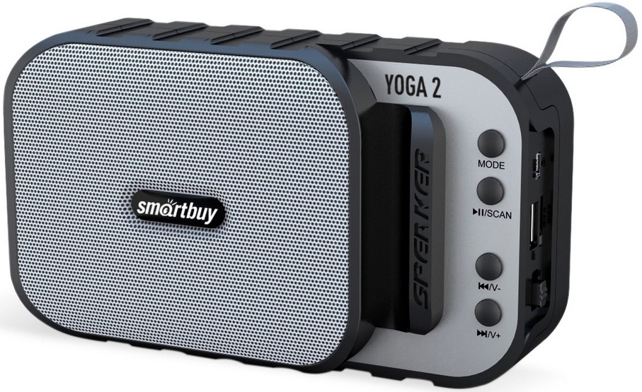 Портативная акустика SmartBuy SBS-5040 компактная YOGA 2, 5Вт, Bluetooth, MP3, FM-радио, черная (1/100)