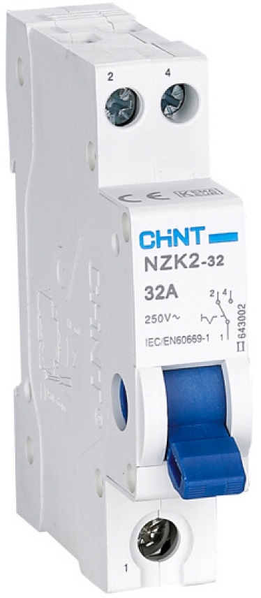 Переключатель модульный CHINT 643003 2п 32А, 2 полож., NZK2-32