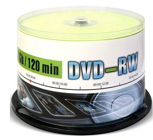 Диск DVD-RW Mirex 207221 4.7 Gb, 4x, Cake Box, 50шт