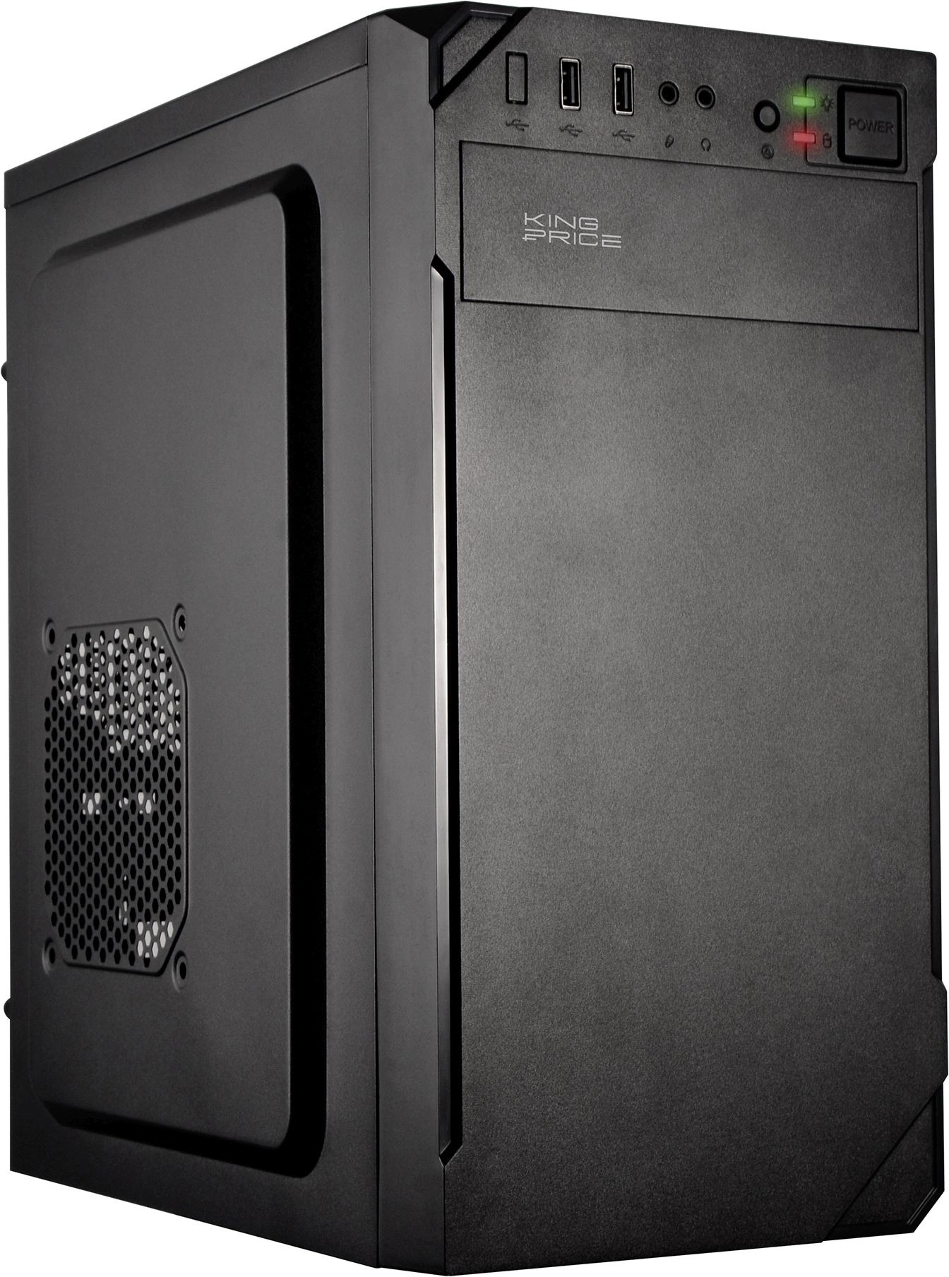 Корпус mATX KINGPRICE KPCC-MN209 черный, без БП 2*USB 2.0, audio