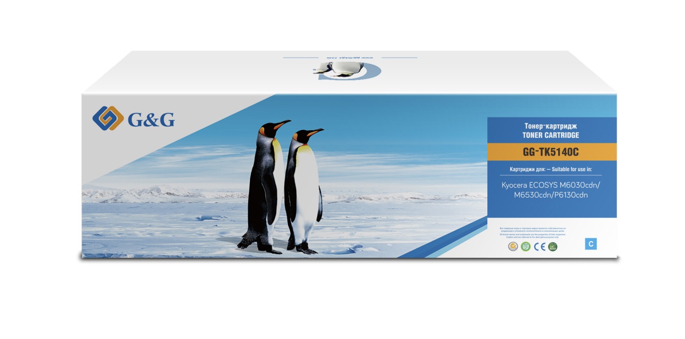 Картридж G&G GG-TK5140C лазерный голубой (5000стр.) для Kyocera Ecosys M6030cdn/M6530cdn/P6130cdn